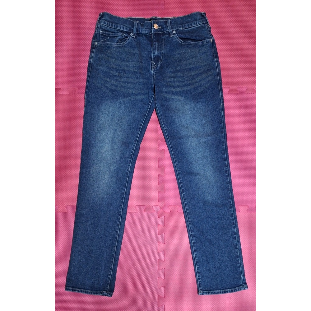 True Religion Blue Denim Jeans Geno Relaxed Slim Fit Pants Size 32x32 Men's - Picture 2 of 10